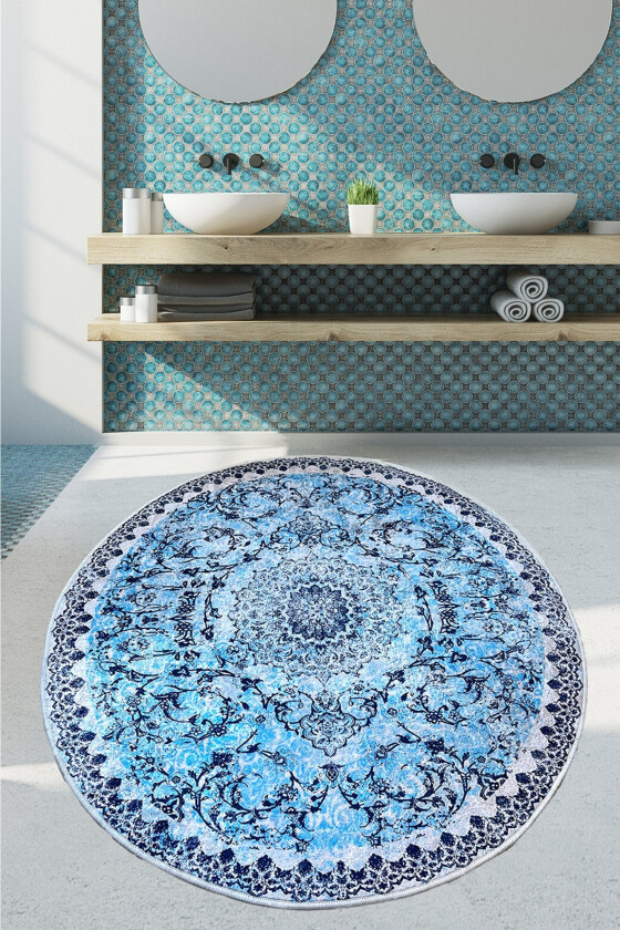 Navleen Baderomsmatte 140x140 cm Rektangulær - Flerfarget