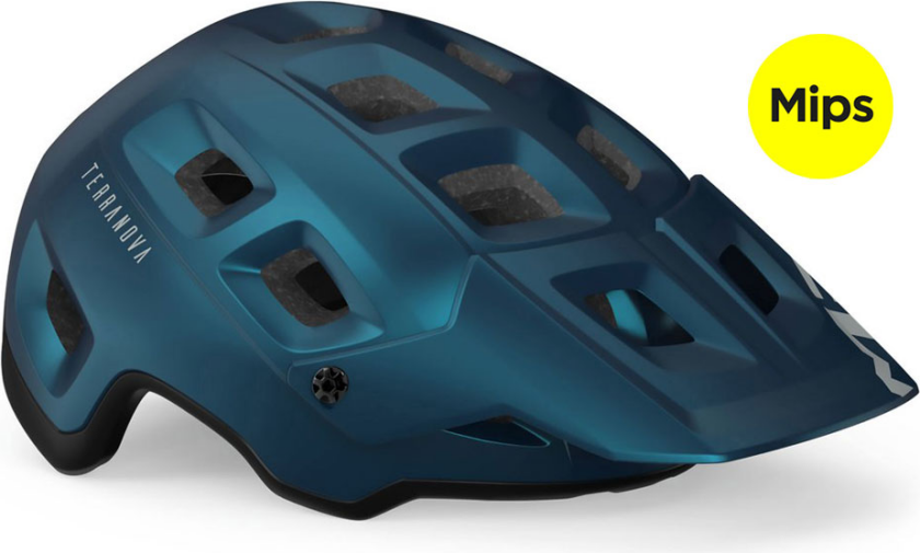 Met Terranova sykkelhjelm med Mips Teal Blue