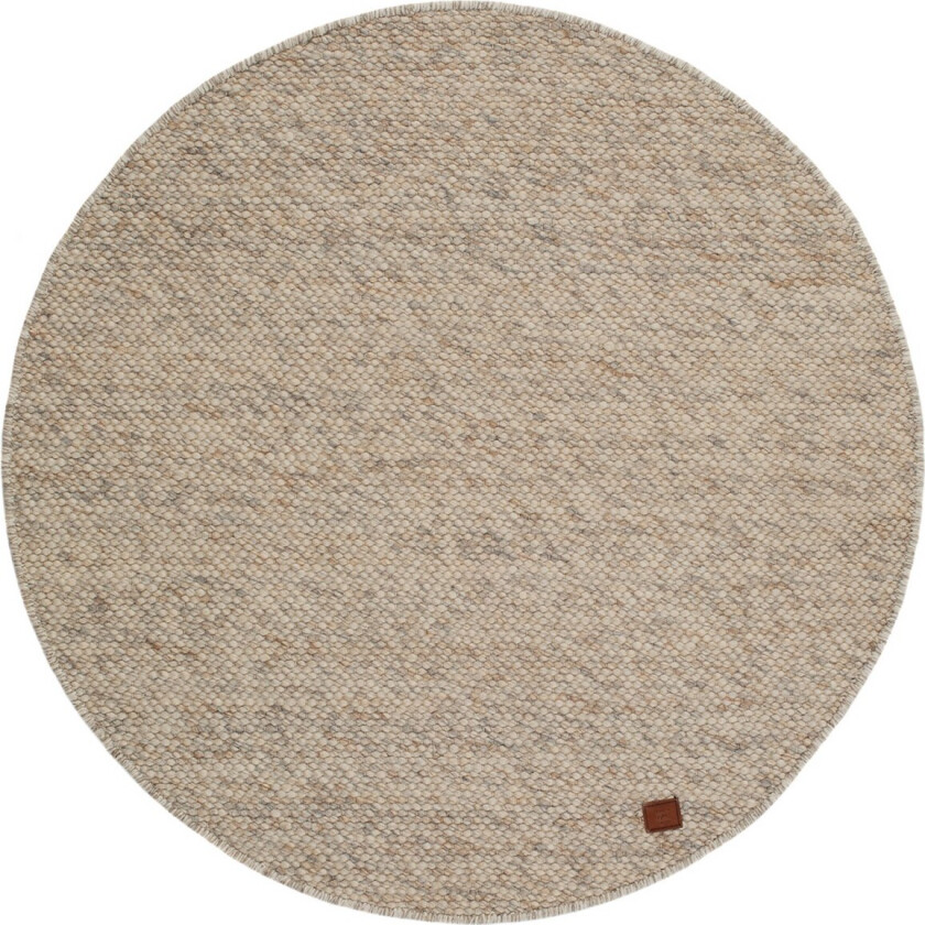 Skagen Ullmatte 300 cm Rund - Sandmelange