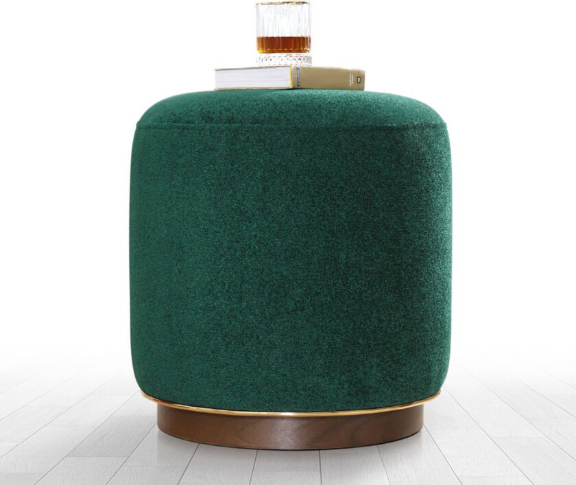 Galena Sittepuff 42 cm - Mørkegrønn