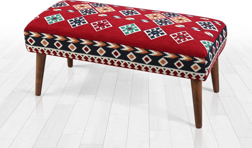 Crossett Sittepuff 91 cm - Rød