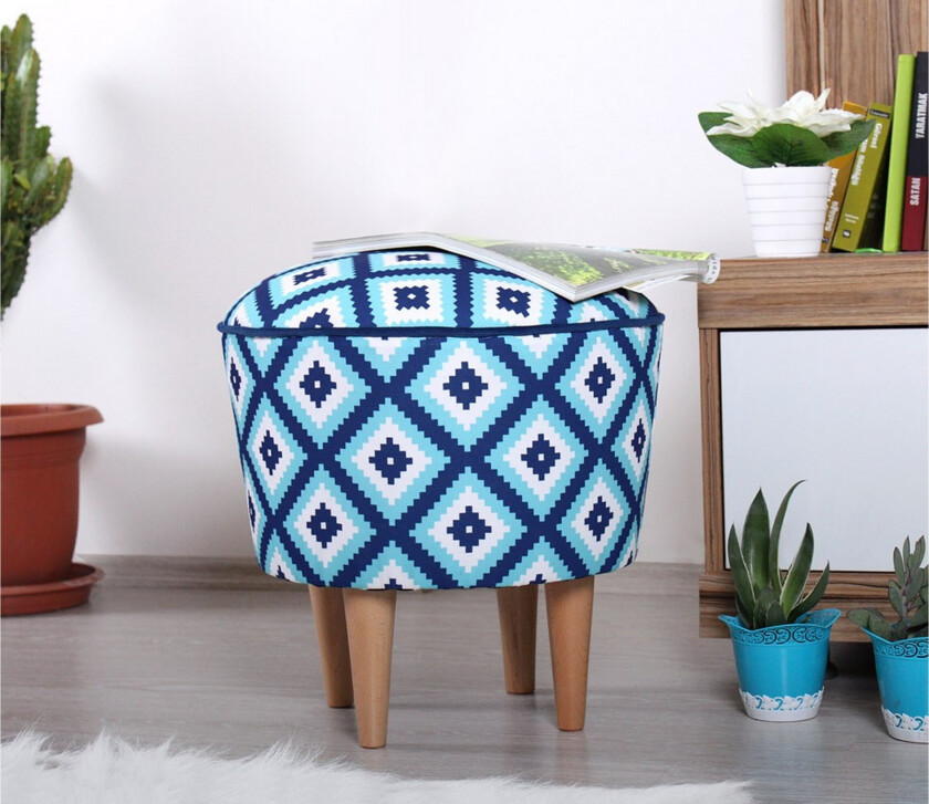 Debesis Sittepuff 42 cm - Lyseblå