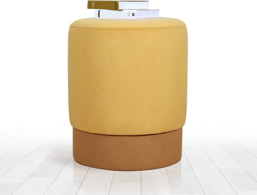 Lockport Sittepuff 38 cm - Gul