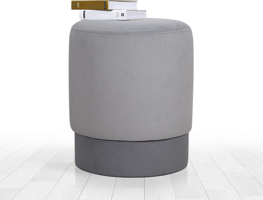 Lockport Sittepuff 38 cm - Grå
