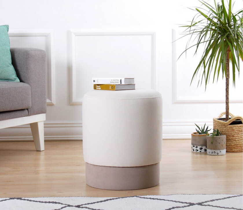 Lockport Sittepuff 38 cm - Beige