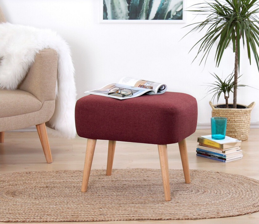 Demopolis Sittepuff 50 cm - Rød