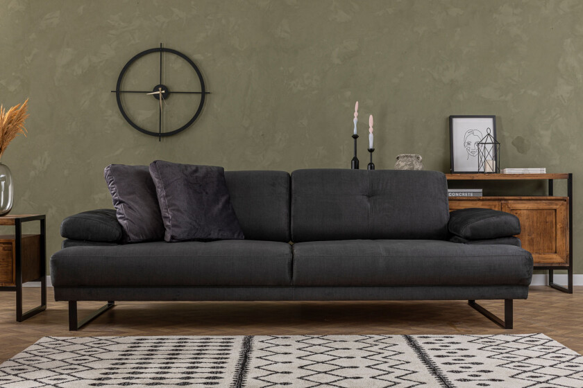 Kitimat Sofa 3-seters - Antrasitt
