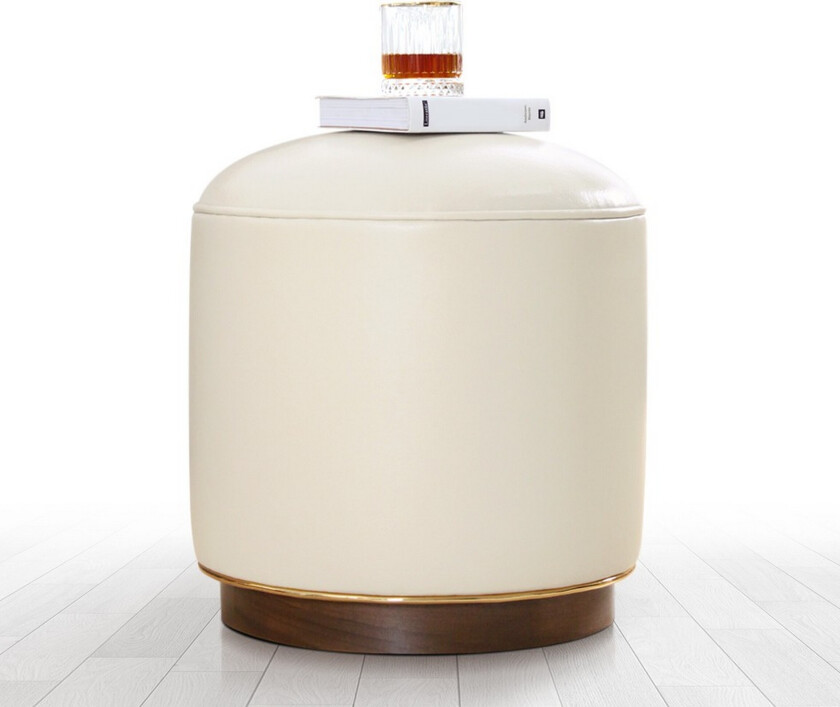 Lackawanna Sittepuff 42 cm - Lysebeige