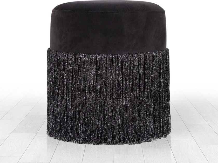 Glassboro Sittepuff 40 cm - Svart