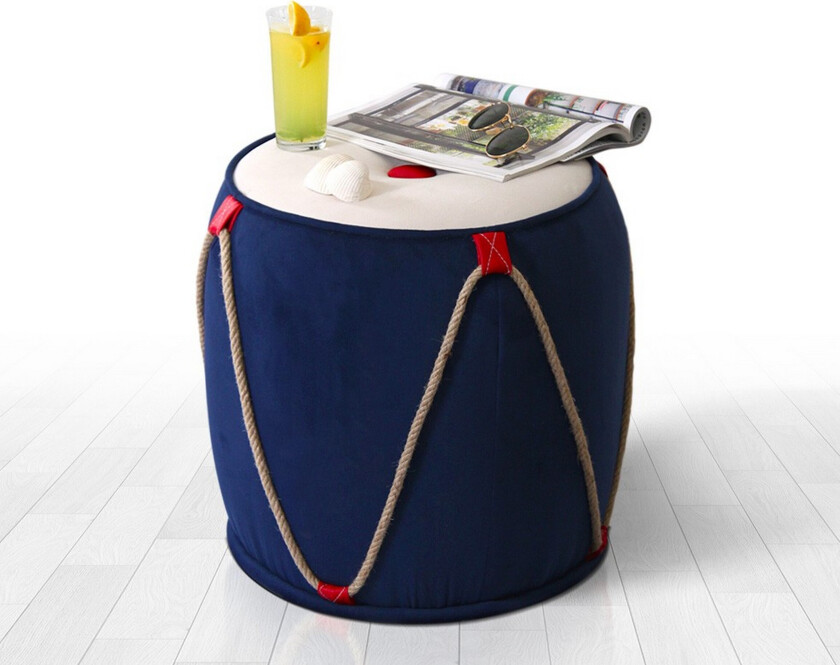 Redlands Sittepuff 42 cm - Blå