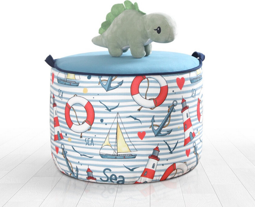 Lachine Barnestittepuff - Lyseblå/Hvit