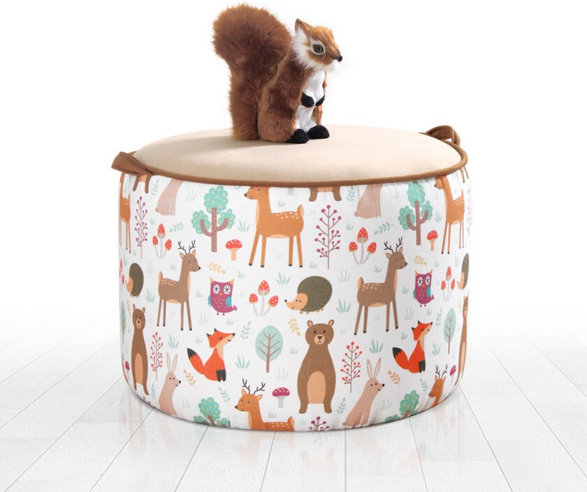 Lachine Barnestittepuff - Beige/Hvit