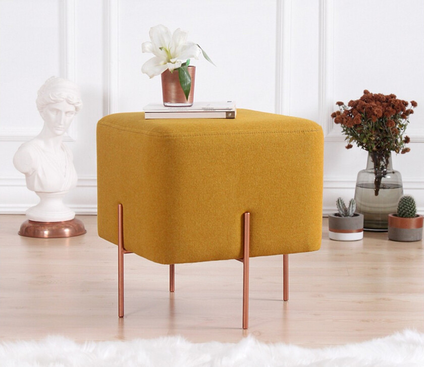 Yellowknife Sittepuff 40 cm - Sennepsgul