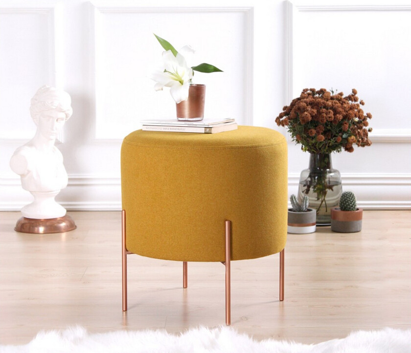Yellowknife Sittepuff 40 cm - Sennepsgul