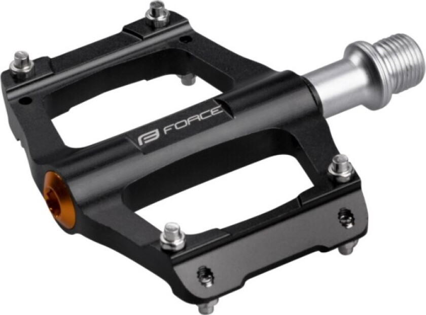 Grit Flats Pedaler Alu Lukkede Lager Sort