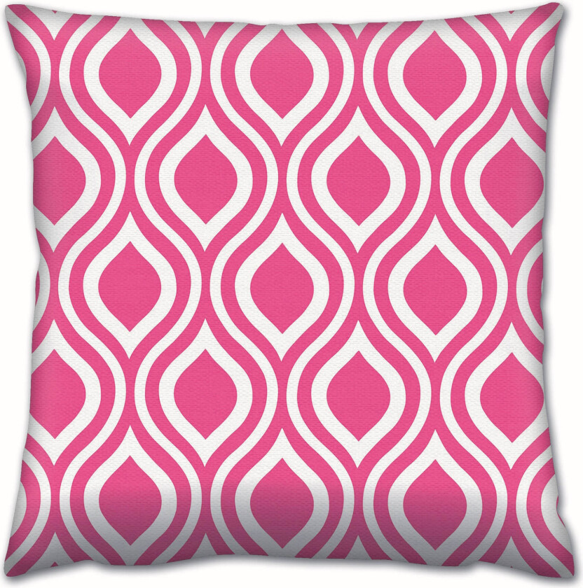 Gravel Pute 43x43 cm - Rosa/Hvit