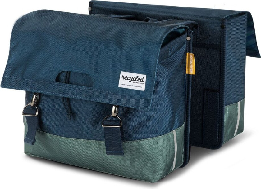 Sykkelveske Dobbelt 40 Liter Blå/Grønn