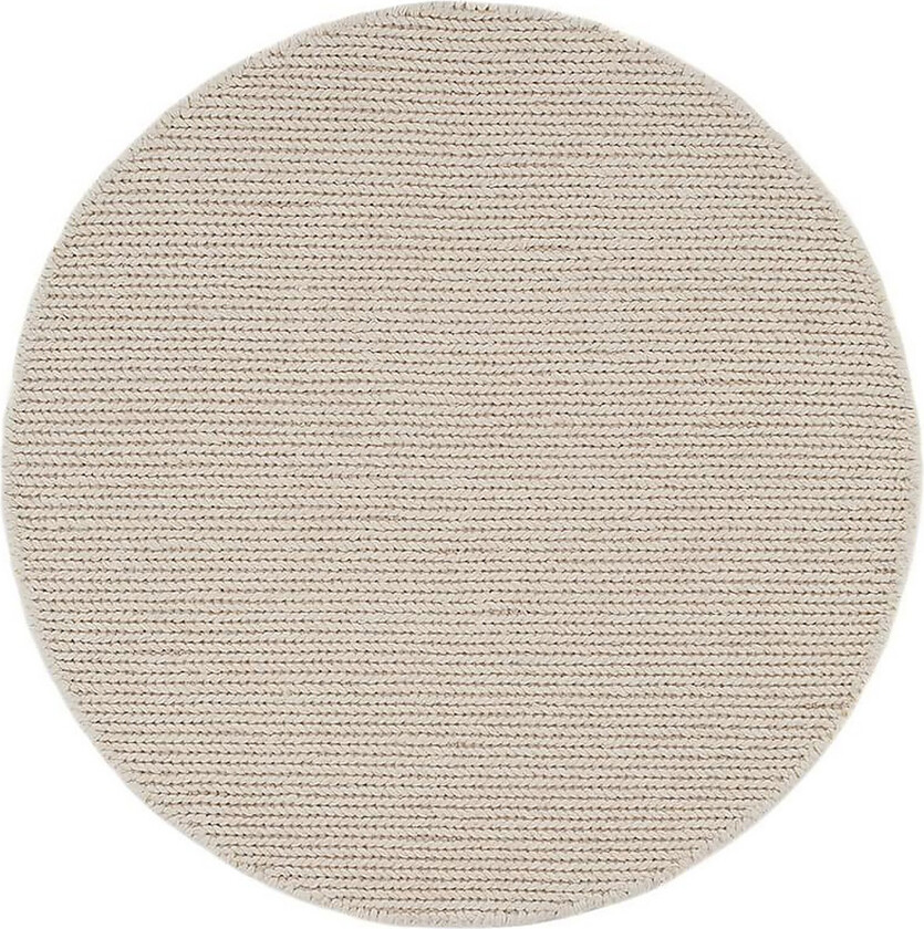 Dalarö Ullmatte 160 cm Rund - Hvit