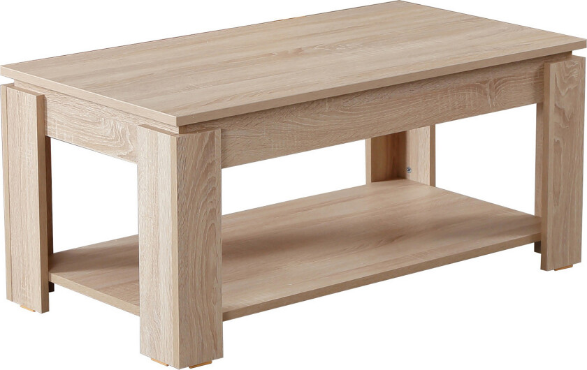 Comfortale Sofabord 104 cm med Oppbevaringshylle - Bok