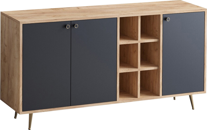 Sidobord Ek\|Svart -