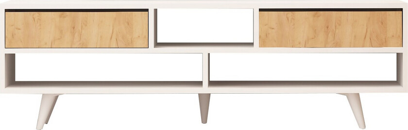 Mod Design TV-benk 140 cm - Hvit/Brun