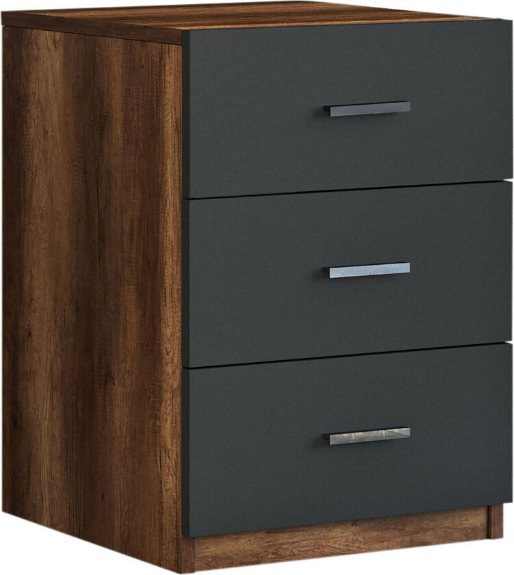 Barrock Nattbord 45 cm - Teak/Antrasitt