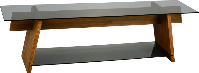 Jamerria TV-benk 158 cm - Valnøtt/Svart