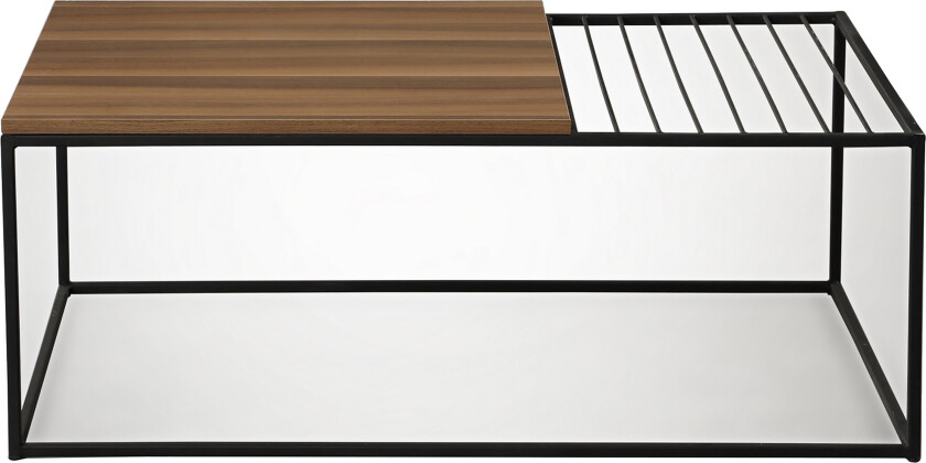 Falan Sofabord 95 cm Ribber - Brun