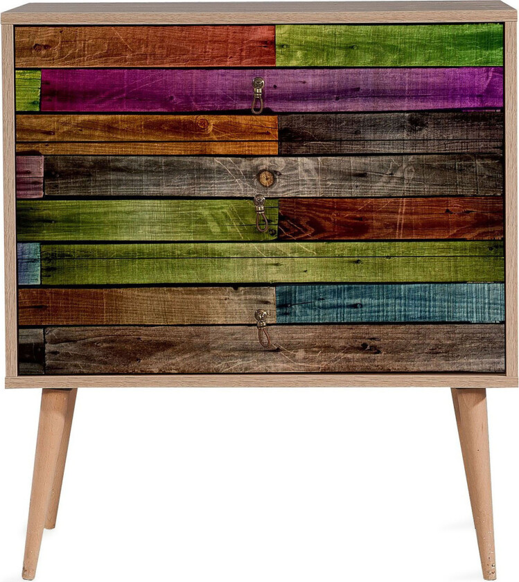 Vellavie Kommode Regnbuepanel - Flerfarget