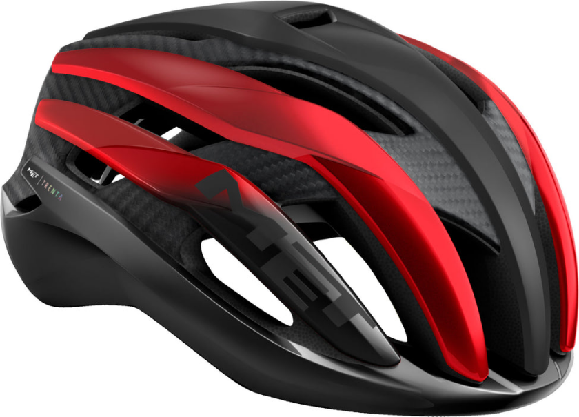 Trenta 3K Karbon sykkelhjelm sort/rød