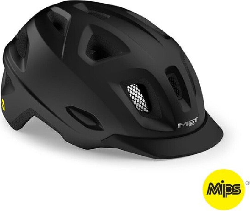 Mobilite MIPS sykkelhjelm LED sort