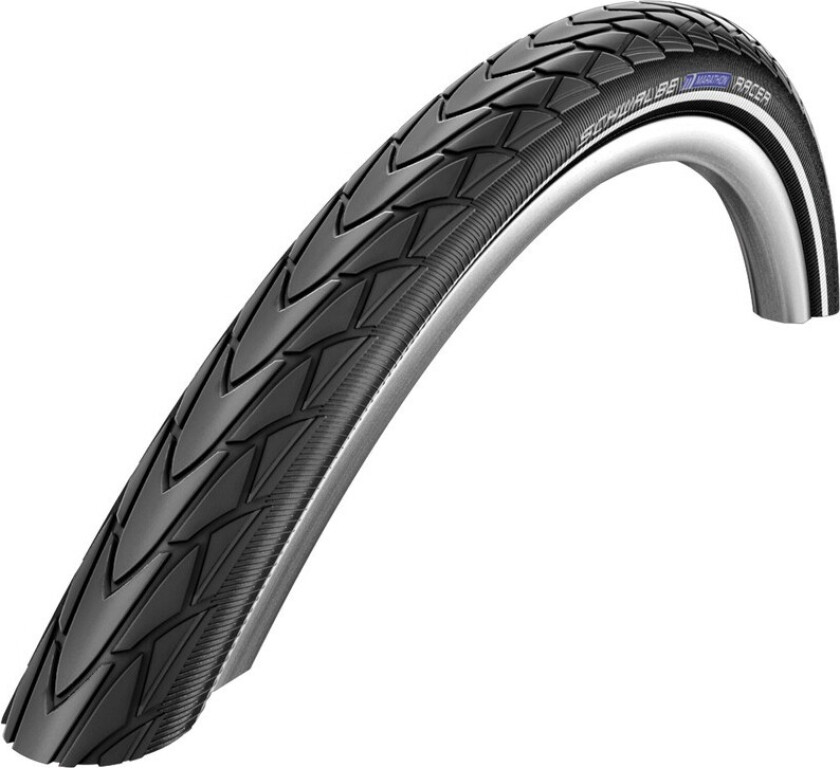 Marathon Racer, 28, Bybruk/eventyr, Tubeless Ready, Folding bead, Sort, 45 - 85 psi