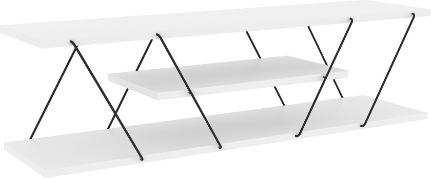 Ljusfors TV-benk 120 cm - Hvit