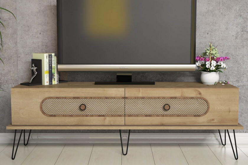 Hovdane TV-benk 145 cm - Lysebrun