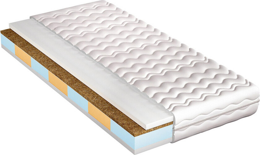 Dionizos Madrass 200x180x16 cm - Hvit