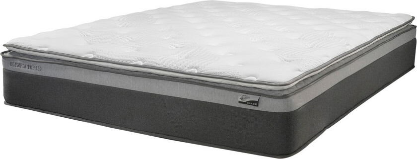 Fjermadrass HARMONY TOPPOCKET 120x200xH33cm - Hvit/Grå