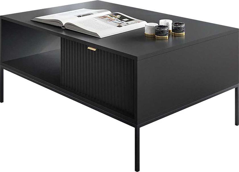 Novaj Sofabord Rektangulært Svart -