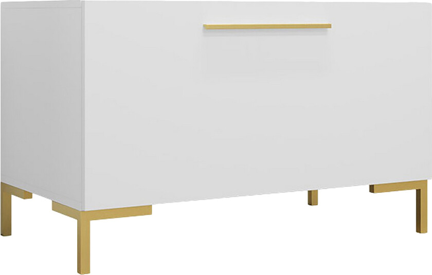Kommode - Hvit|Gull