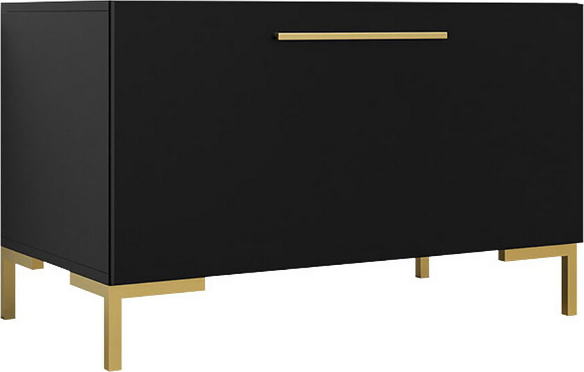 Kommode - Svart|Gull