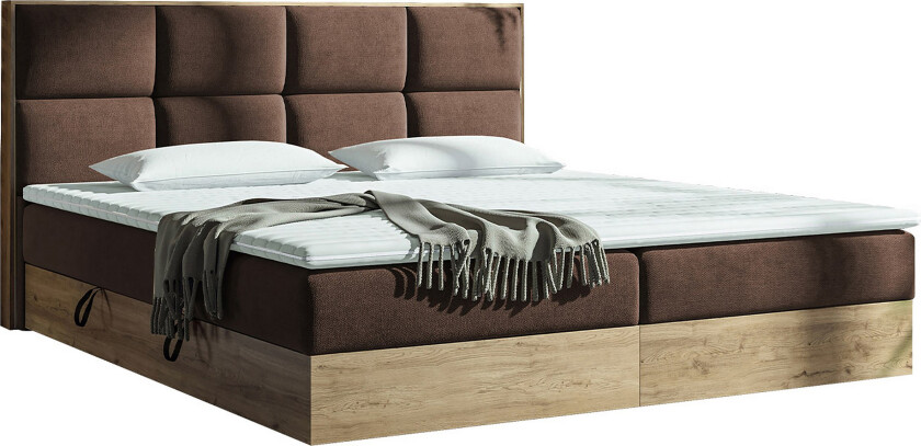 Oppbevaringsseng EUPHORIA 180x200 - Brun