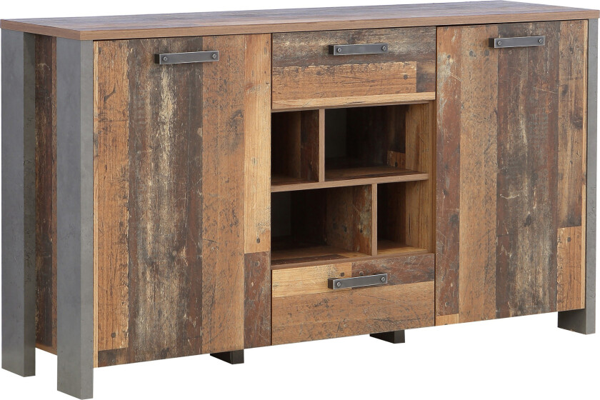 Cadle Kommode 156 cm - Brun/Grå