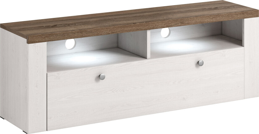 Cicely TV-benk 140 cm - Hvit