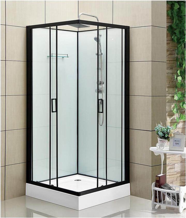 Dusjkabinett Bathlife Space - Svart