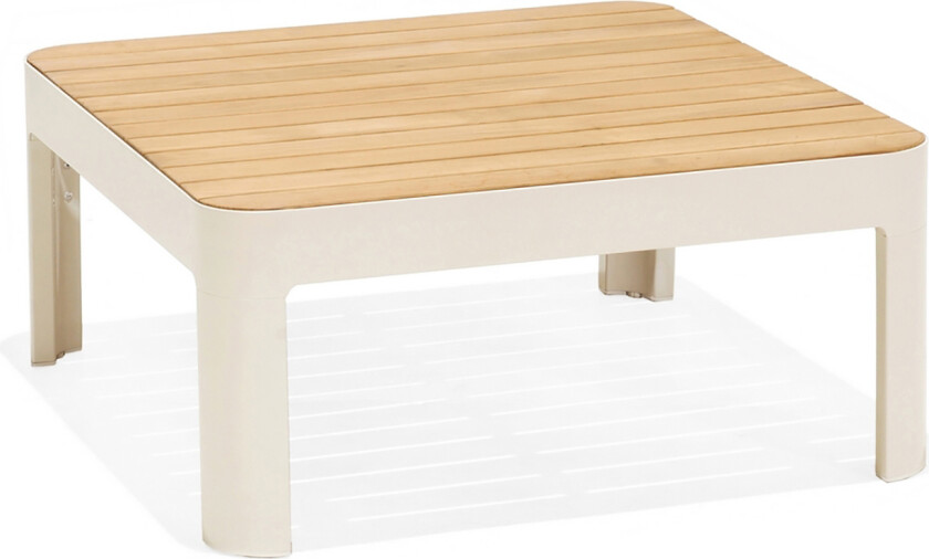 Portals Cafébord 72 cm - Hvit/Tre
