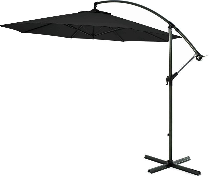 Hengeparasoll 300 cm - svart