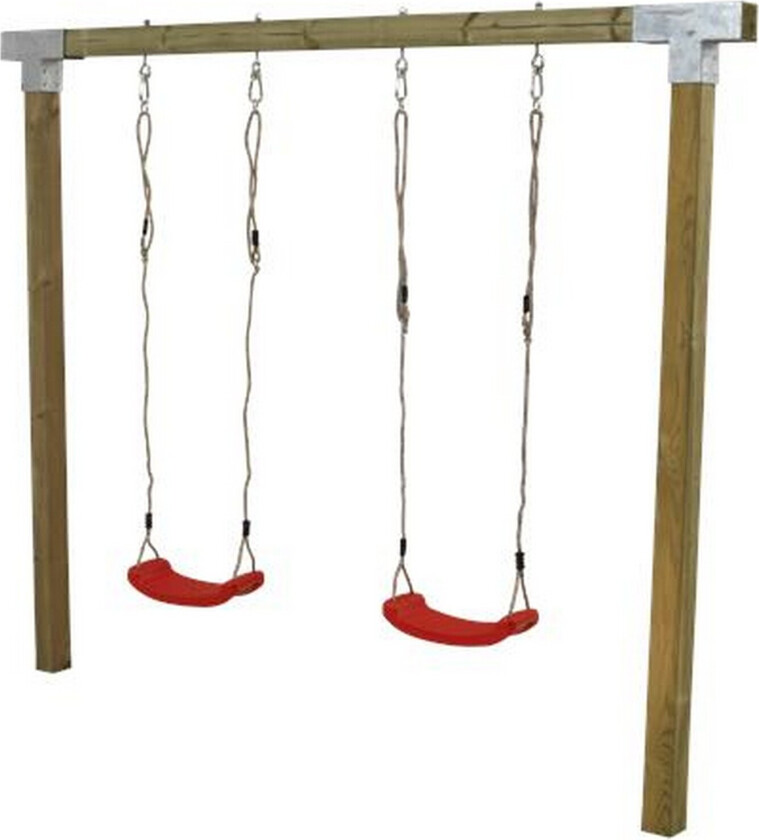 Bilde av Cubic Huskestativ med 2 røde huskeseter -