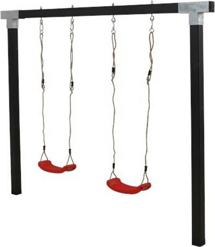 Bilde av Cubic Huskestativ med 2 røde huskeseter -