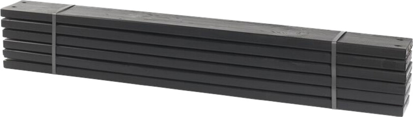 6 stk planker til Pipe 28x120 mm x120 cm svart -