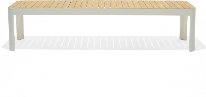 Portals Utebenk 182 cm - Hvit/Tre