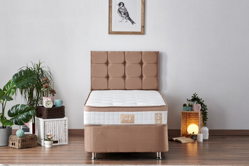 Latrona Kontinentalseng 90x190 cm - Lysebrun